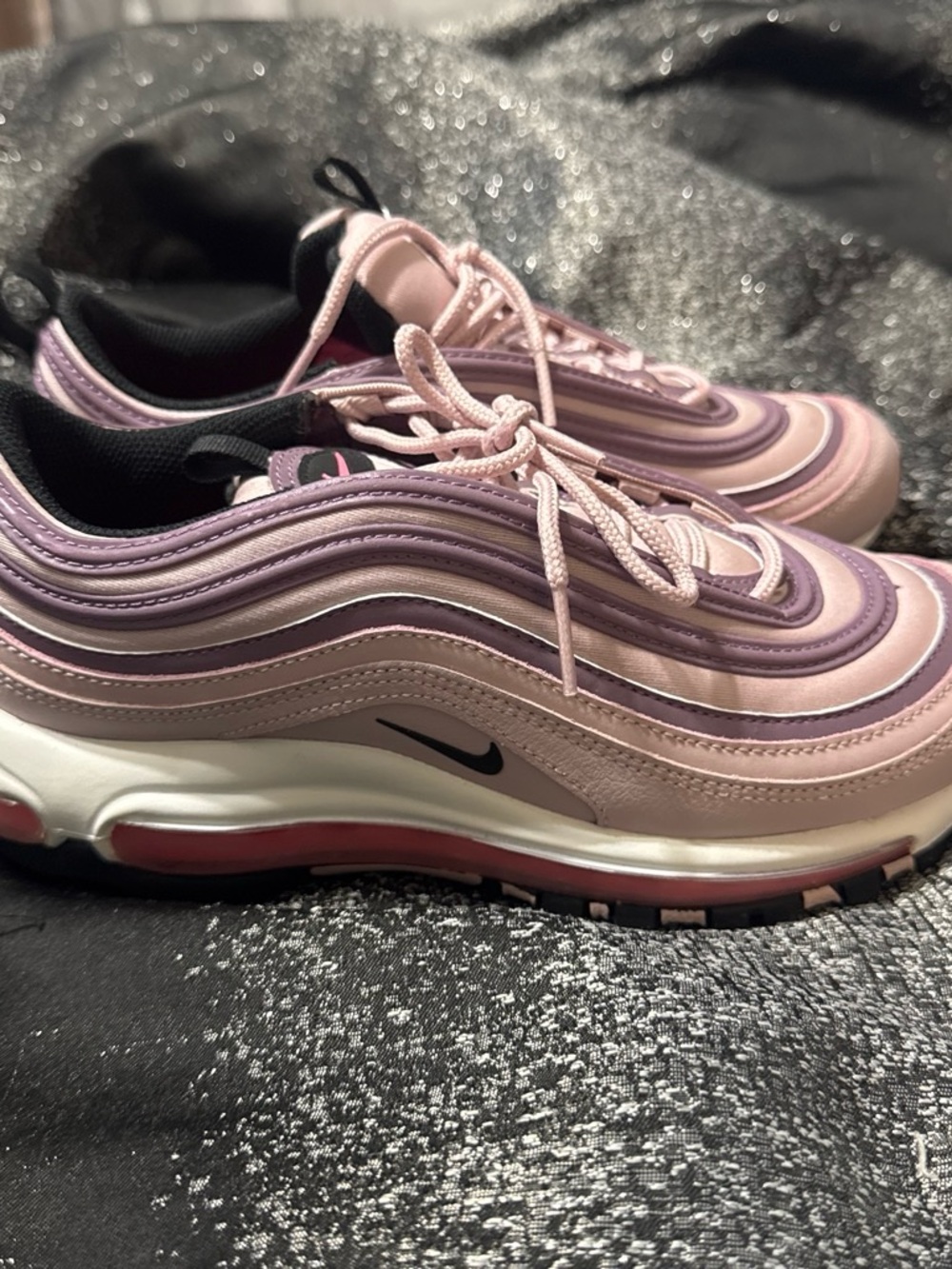 Nike Women's Pink & Purple Layered Air Max 97 Sneakers - Picture 1 of 5